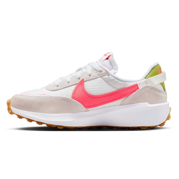 Nike Waffle Debut “1972” Women's Athletic Running Gym Shoes OFF-WHITE/HOT PUNCH - Picture 2 of 6